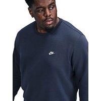 Nike Mens Club Crew Sweatshirt - Blue