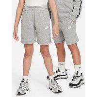 Nike Big Kids Sportswear Club French Terry Shorts - Grey