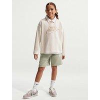 Nike Big Kids Sportswear Club French Terry Shorts - Green