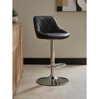 The Very Collection Diamond Stitch Faux Leather Bar Stool