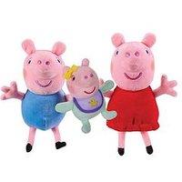 Peppa Pig Peppa, George & Evie 3 Pack Plush Toys
