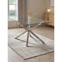 The Very Collection Chopstick Chrome 160Cm Rectangular Dining Table