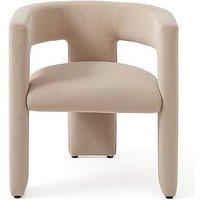 The Very Collection Nell Velvet Dining Chair - Taupe - Fsc Certified