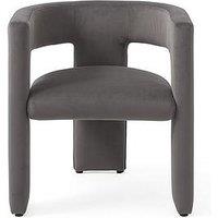 The Very Collection Nell Velvet Dining Chair - Grey