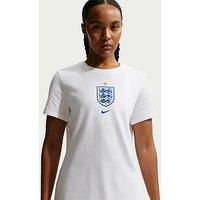Nike Womens England Crest T-Shirt - White
