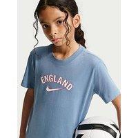 Nike Older Kids England Word Mark T-Shirt - Blue