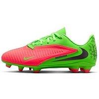 Nike Youth Phantom 6 Low Club Erling Haaland Football Boots - Hot Punch/Green Strike/Black