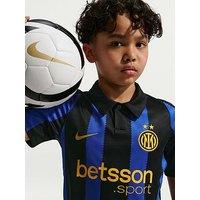 Nike Junior Inter Milan 26/27 Home Stadium Short Sleeve Shirt - Black/Blue