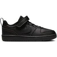 Nike Little Kids' Court Borough Low Recraft Trainers - Black