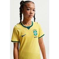 Nike Older Kids Brazil 2026 Dri-Fit Stadium Home Shirt - Yellow