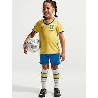 Nike Younger Kids Brazil 2026 Dri-Fit Stadium Home Kit - Yellow