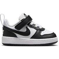 Nike Little Kids Nike Court Borough Low Trainers - White