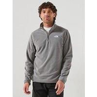 The North Face Mens Glacier 1/4 Zip Fleece - Grey