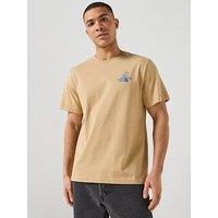 The North Face Mens Mountain Celebration Graphic T-Shirt - Beige