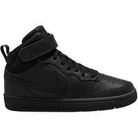 Nike Big Kids Nike Court Borough Mid 2 Trainers - Black