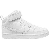 Nike Big Kids Nike Court Borough Mid 2 Trainers - White