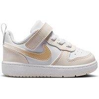 Nike Little Kids' Court Borough Low Trainers - White