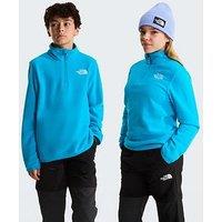 The North Face Junior Boys Teen Glacier 1/4 Zip Fleece Top - Blue