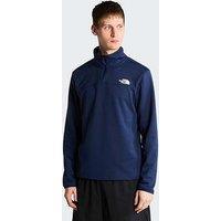 The North Face Mens Cedar Trail Grid 1/4 Zip Fleece - Navy