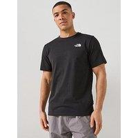 The North Face Mens Vertical Logo Graphic T-Shirt - Black