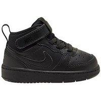 Nike Baby/Toddler Court Borough Mid 2 Trainers - Black
