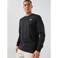 The North Face Mens Evolution Simple Dome Long Sleeve T-Shirt - Black