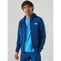 The North Face Mens 24/7 Woven Full Zip Hooded Jacket - Blue