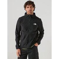 The North Face Mens 24/7 Woven Full Zip Hooded Jacket - Black