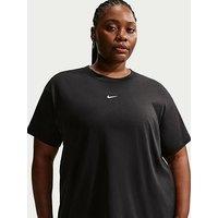 Nike Womens Sportswear Classic Plus Short Sleeve T-Shirt - Black