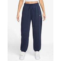Nike Womens Sportswear Phoenix Fleece High Rise Oversized Pants - Blue