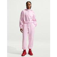 Nike Womens Sportswear Phoenix Fleece High Rise Oversized Pants - Red