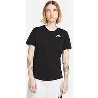 Nike Womens Sportswear Club Short Sleeve T-Shirt - Black