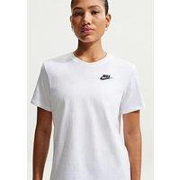 Nike Womens Sportswear Club Short Sleeve T-Shirt - White