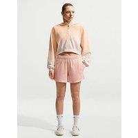 Nike Womens Sportswear Phoenix Fleece Oversized Henley Dip Hoodie - White