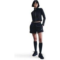 Nike Womens Sportswear Phoenix Fleece Mid Rise 4 Inch Shorts - Black