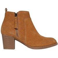 Skechers Taxi - Out In Town Heeled Boot - Chestnut