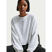 Nike Womens Sportswear Chill Terry Crew Sweatshirt - Black