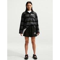 Nike Womens Fleece Boyfriend Shorts - Black