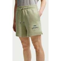 Nike Womens Fleece Boyfriend Shorts - Green