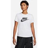 Nike Womens Sportswear Club Icon Future Short Sleeve T-Shirt - White
