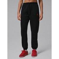Jordan Nike Womens Jumpman Fleece Pants - Black