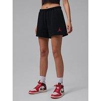 Jordan Nike Womens Jumpman Fleece Shorts - Black