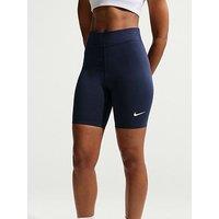 Nike Womens Sportswear Classic High Rise 8 Inch Shorts - Navy