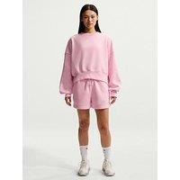 Nike Womens Sportswear Phoenix Fleece Oversized Crew Sweatshirt - Pink