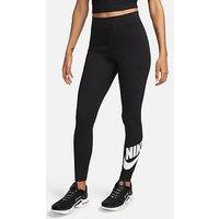 Nike Womens Sportswear Classic Graphic High Rise Tights - Black