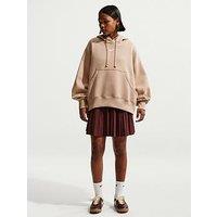 Nike Womens Sportswear Phoenix Fleece Oversized Pullover Hoodie - Brown