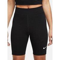 Nike Womens Sportswear Classic High Rise 8 Inch Shorts - Black