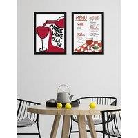 The Art Group Set Of 2 Framed Art Athene Fritsch (Pouring Passion & Italian Cuisine Delight) 33X43Cm