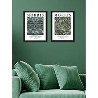 The Art Group Set Of 2 Framed Art William Morris (Peacock And Dragon & Seaweed) 33X43Cm