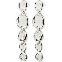 Pilgrim Sparkle Earrings Silver-Plated